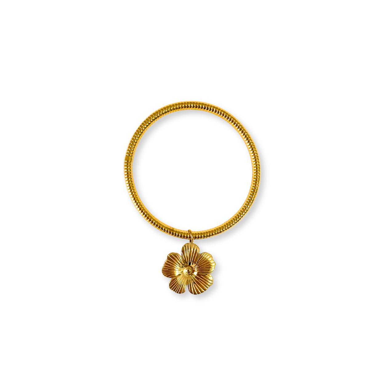 Bracelet jonc Fleur