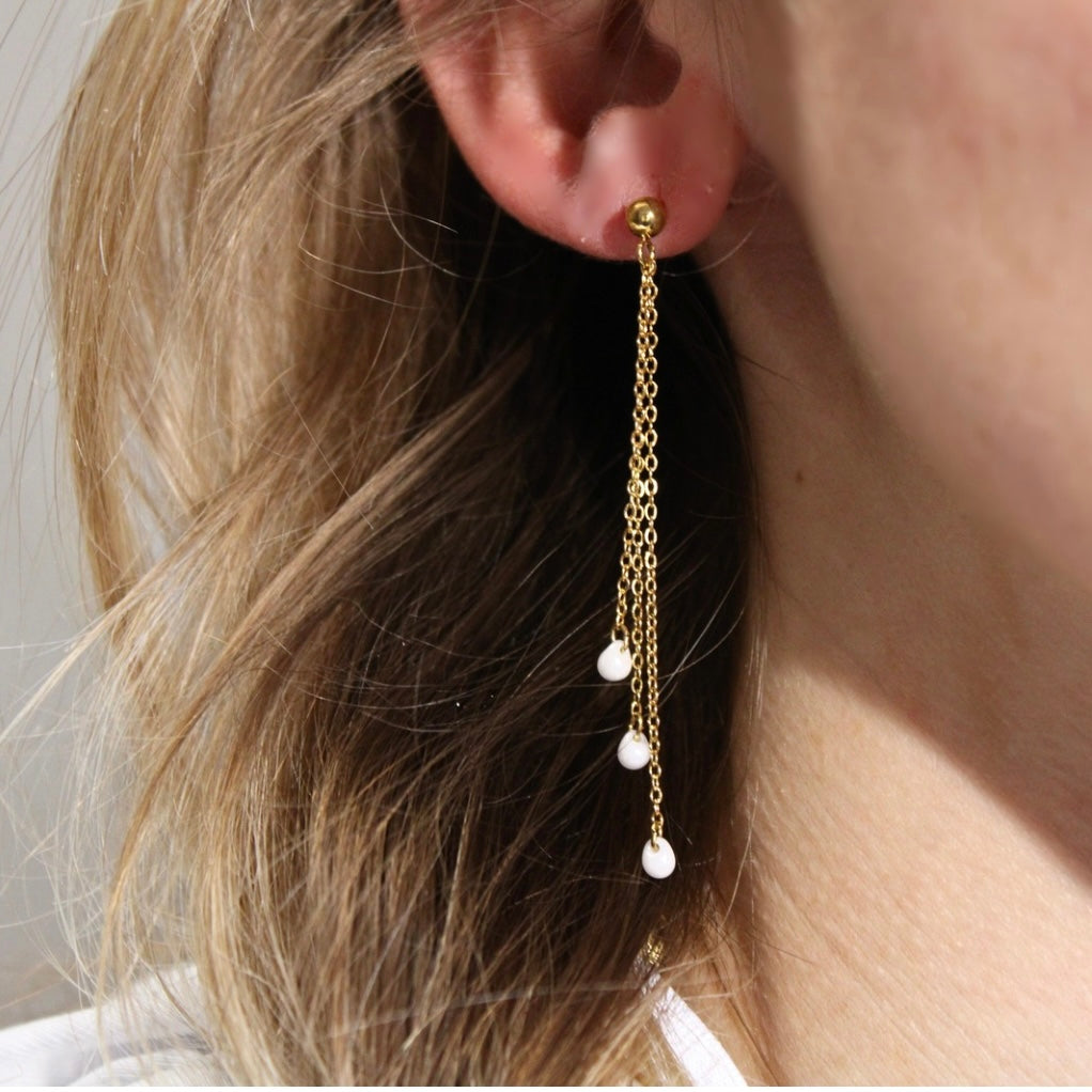 Boucles d’oreilles Neige