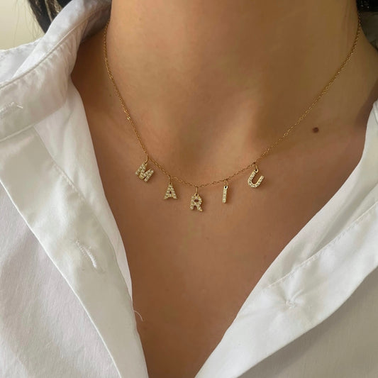 Collier Prénom Strass